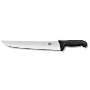 VICTORINOX BUTCHER KNIFE, BLACK FIBROX HANDLE - 31 CM