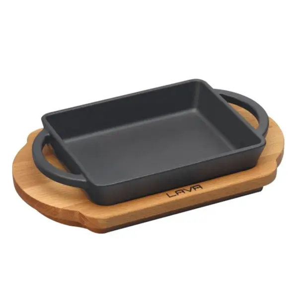 LAVA RECTANGULAR CAST IRON DISH