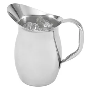 TRAEX PITCHER BELL SHAPED, 2 QUART, STAINLESS STEEL