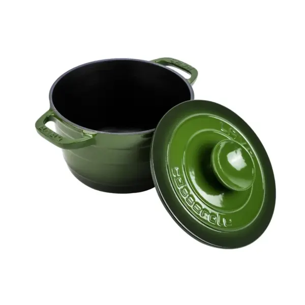 LAVA ROUND CASSEROLE-DIA. 23 CM, EXPERIENCE GREEN COLOR