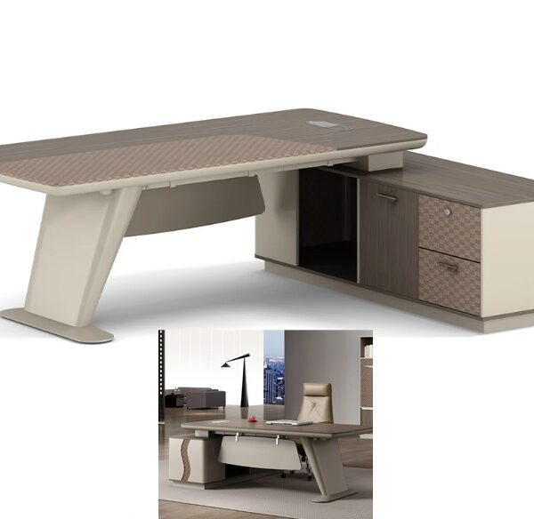 Customised Executive / Manager Desk with Side Cabinet - 15