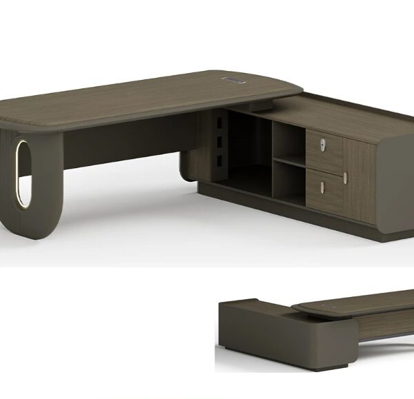 Customised Executive / Manager Desk with Side Cabinet - 16