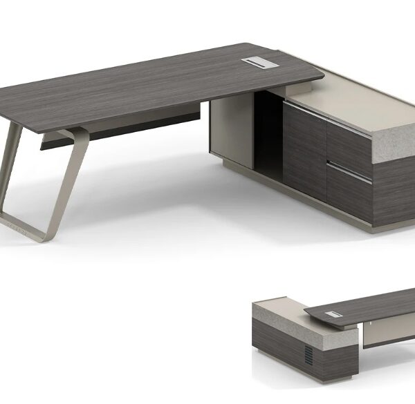 Customised Executive / Manager Desk with Side Cabinet - 17