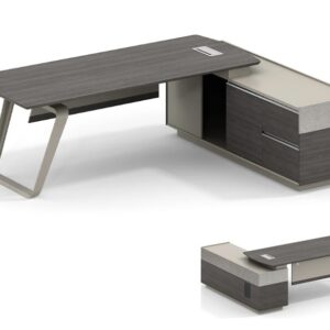 Customised Executive / Manager Desk with Side Cabinet - 17