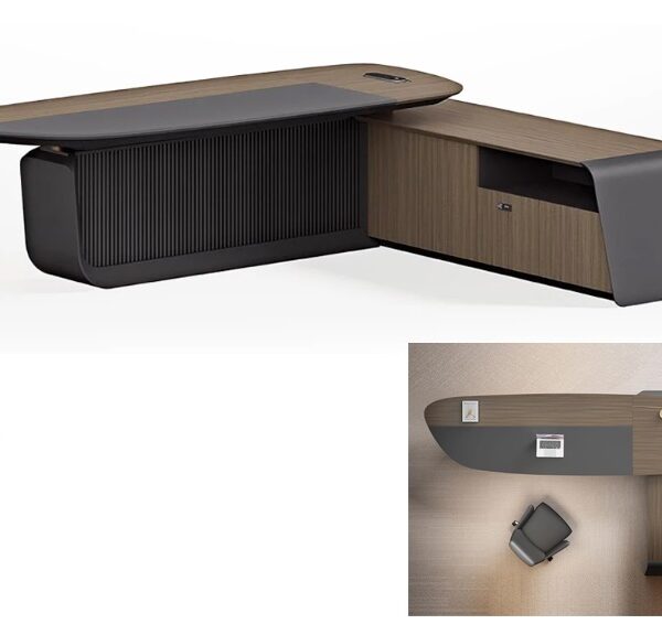 Customised Executive / Manager Desk with Side Cabinet - 18