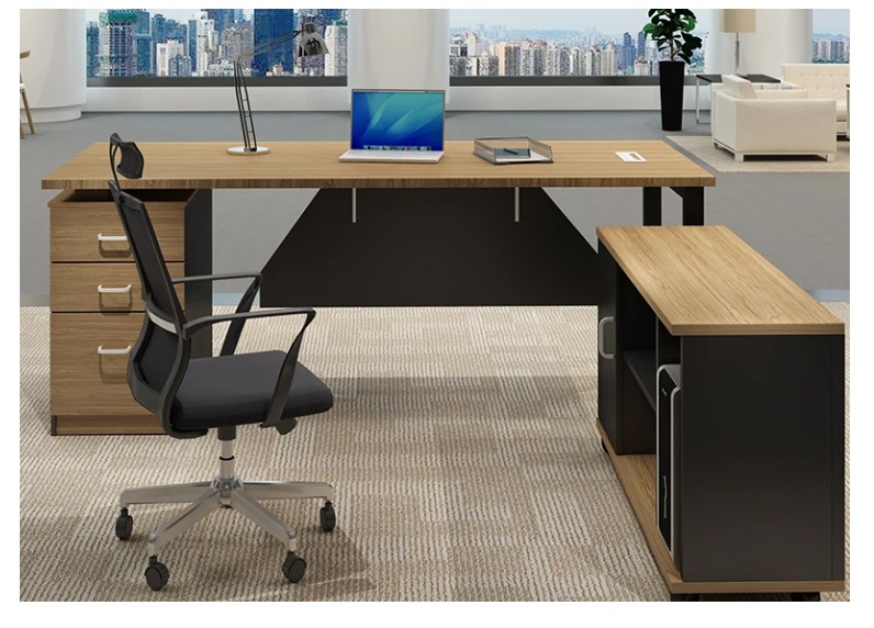 desk2 Customised Executive / Manager Desk with Side Cabinet & Chair - 2 - Image 1