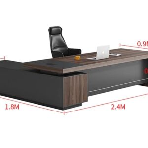 Customised Executive / Manager Desk with Side Cabinet - 6