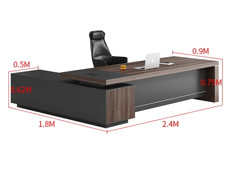 desk6 Customised Executive / Manager Desk with Side Cabinet - 6 - Image 1