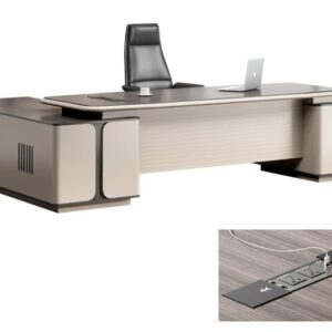 Customised Executive / Manager Desk with Side Cabinet - 9