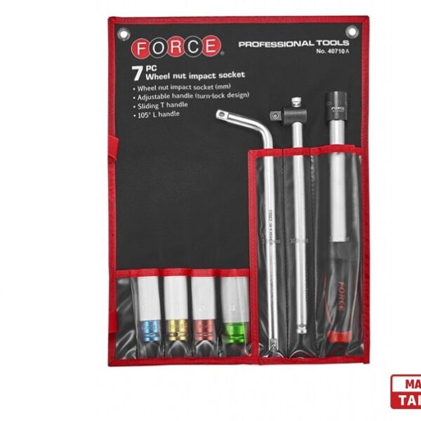 Force 7pcs Wheel Nut Impact Socket