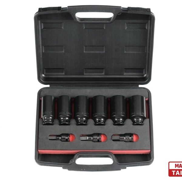 Force 1/2" Dr. 12pt Deep Impact Socket Set