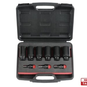 Force 1/2" Dr. 12pt Deep Impact Socket Set