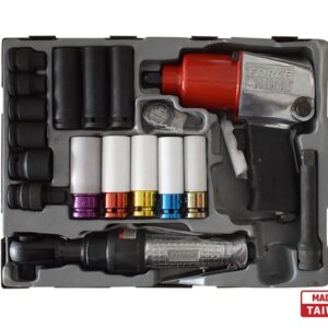 Force 1/2" Dr. Impact Wrench & Socket Set