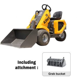 Kima Gasoline Wheel Loader with Grab Bucket