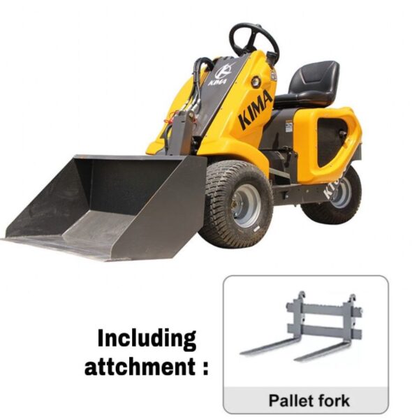 Kima Gasoline Wheel Loader with Pallet Fork