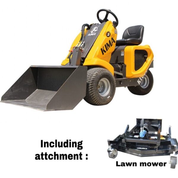 Kima Gasoline Wheel Loader with Lawn Mower