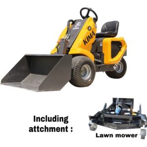 Kima Gasoline Wheel Loader with Lawn Mower