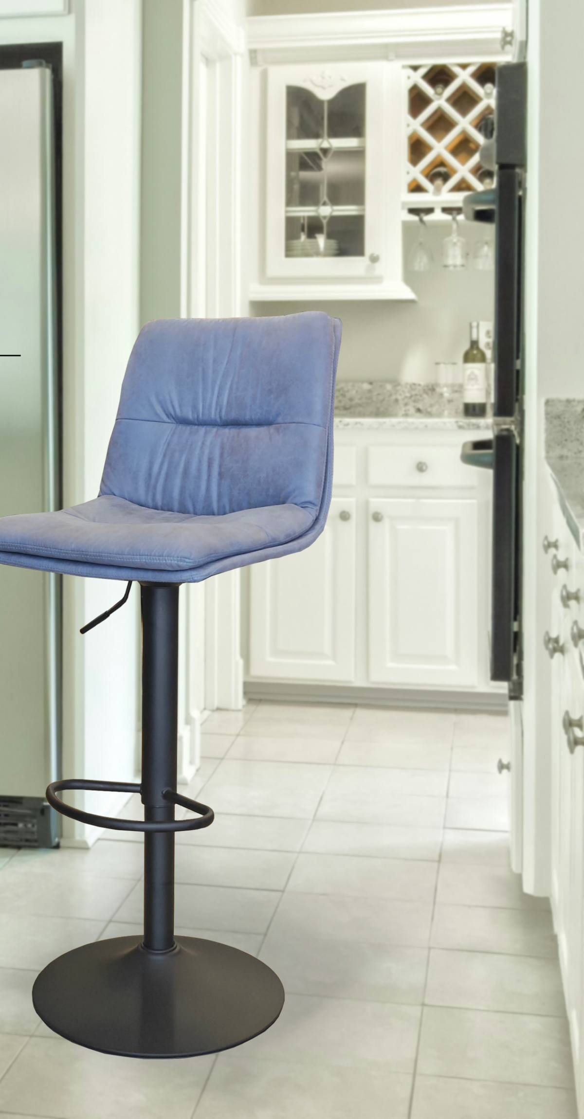 HEIGHT ADJUSTABLE SHAMWA BAR CHAIR - Image 1