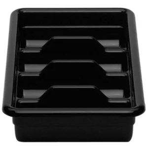 CAMBRO, CAMBOX 4 COMPARTMENT CUTLERY BOX- BLACK