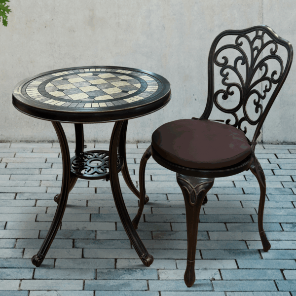 OUTDOOR ALUMINUM SEATING SET