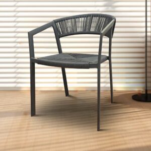 OUTDOOR ALUMINUM/RATTAN CHAIR