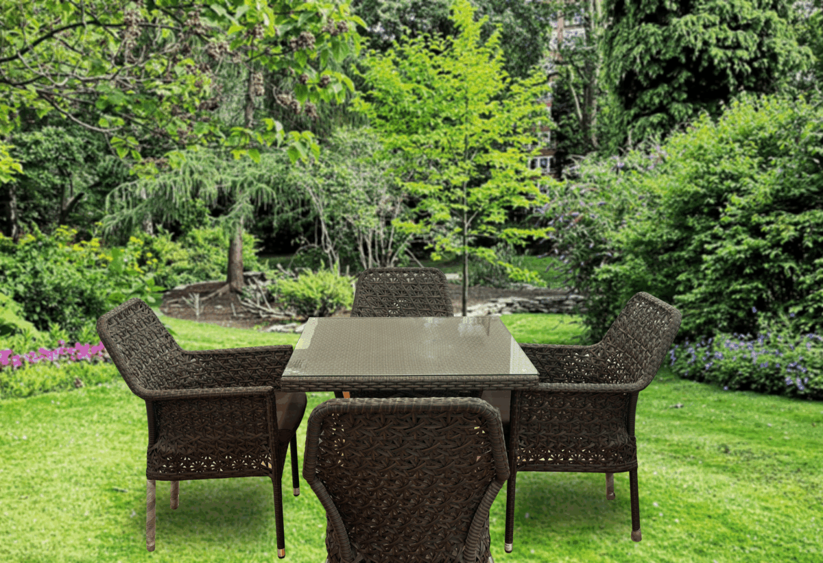 RATTAN OUTDOOR SEATING SET - Image 1