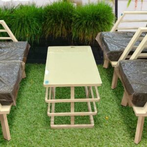 ALUMINUM OUTDOOR SEATING SET