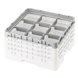 CAMBRO, HALF DROP EXTENDER FULL SIZE 9 COMPARTMENT- SOFT GRAY