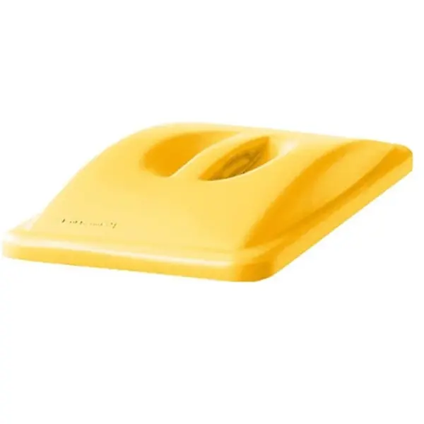 RUBBERMAID HANDLE TOP LID FOR SLIM JIM TRASH CAN(60L & 90L) - YELLOW