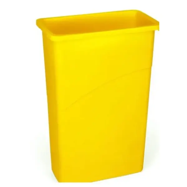 RUBBERMAID SLIM JIM RECYCLING CAN - YELLOW 23 GAL