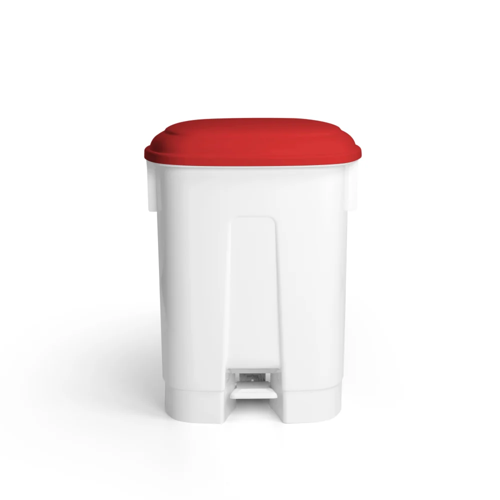 66 TTS CLEANING DERBY XL TRASH BIN RED LID, 60 LITRE - Image 1