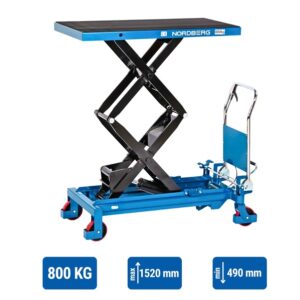 Nord Double Scissor Lifting Table Cart 800kg Capacity