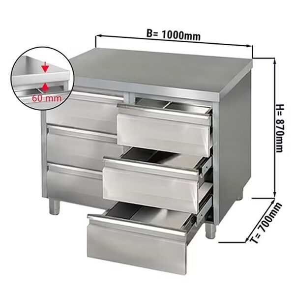 Stainless Steel 316 Drawer Cabinet