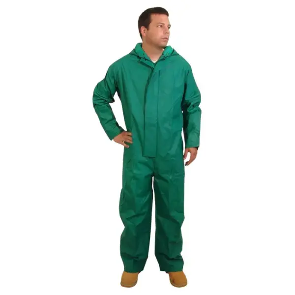 Reusable Coverall Splash resistance, PVC / Polyester Green