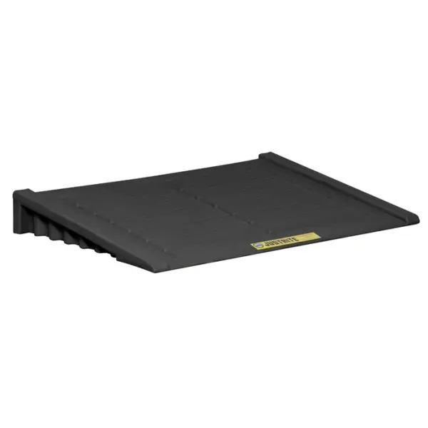 Ramp For 2 Drum And Larger EcoPolyBlend™ Accumulation Center, Recycled Polyethylene, Black