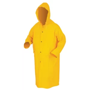 Safety RainCoat, Knee Length Rain Coat with Detachable Hood - 200C