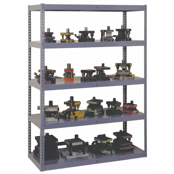 TENNSCO Boltless Shelving: Standalone, Extra-Heavy-Duty, 72 in x 24 in, 84 in Overall Ht, 5 Shelves, 8ZA32 - Model: RXHS-722484 MED GR
