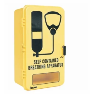 Encon Single SCBA Wall Case Molded Top Shelf, SCBA Strap, SCBA Graphics, AGV Window - WC22Y10B