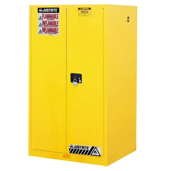 Sure-Grip® EX Flammable Safety Cabinet, 90 gallon, 2 manual-close doors, Yellow - 8990001
