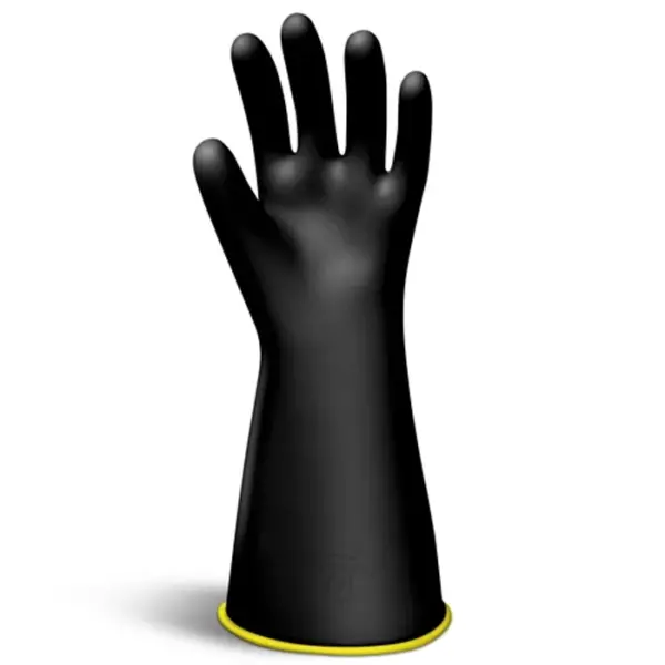 Salisbury Elecricflex Class 2 16" Lineman Gloves Black With Yellow Inside - Salisbury - NG216YB