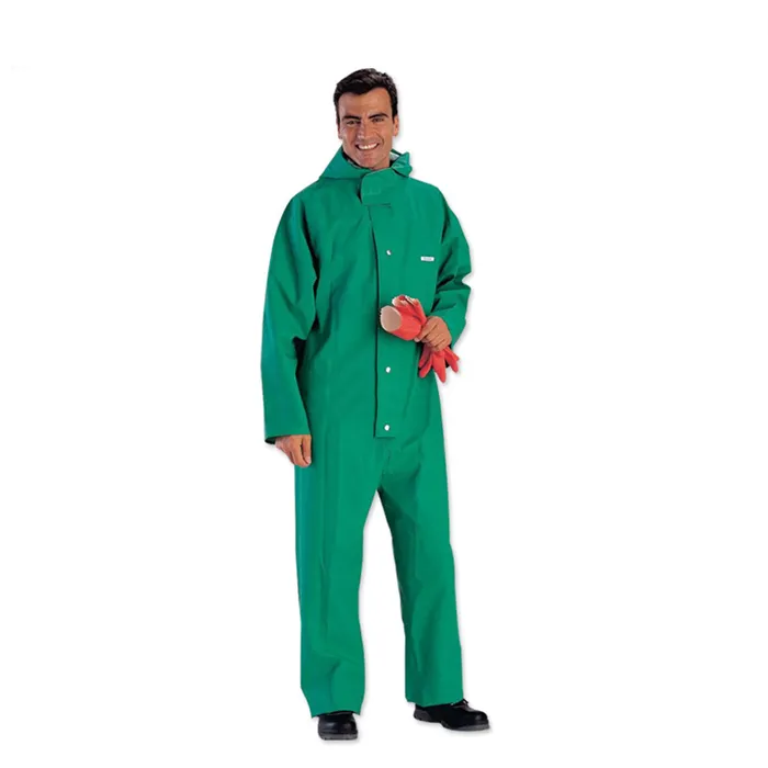 27 Anti-acid Overall, Assembled Hood, Cuff And Ankle Non Elasticated, Green-s - Delta - CO600 - Image 1
