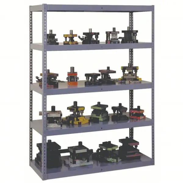 TENNSCO Boltless Shelving: Standalone, Extra-Heavy-Duty, 60 in x 24 in, 84 in Overall Ht, 5 Shelves - 8CHM8