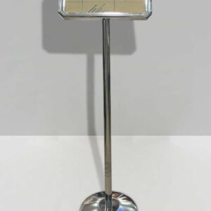 SILVER SIGN STAND