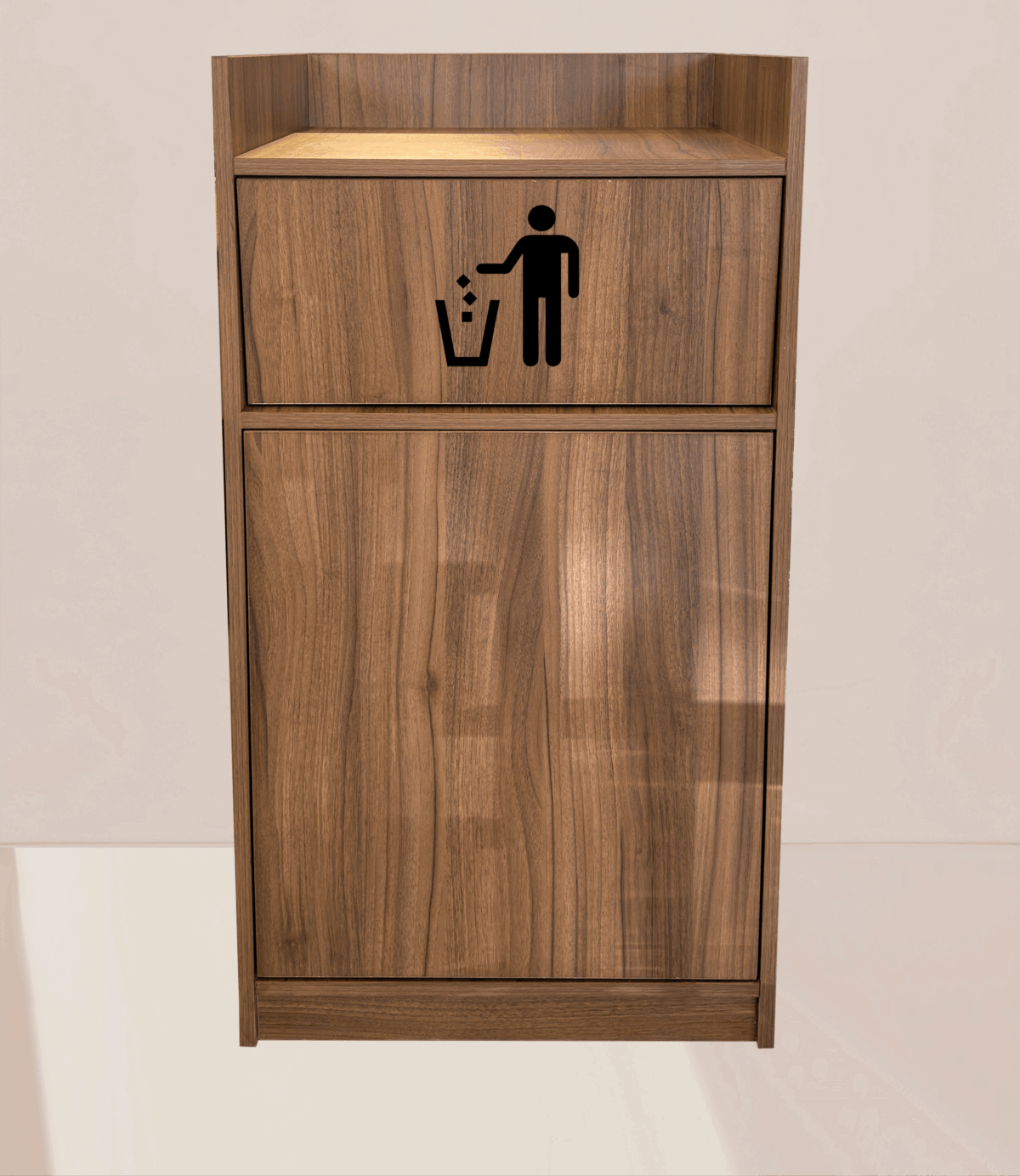 WOODEN TRASH BIN - Image 1