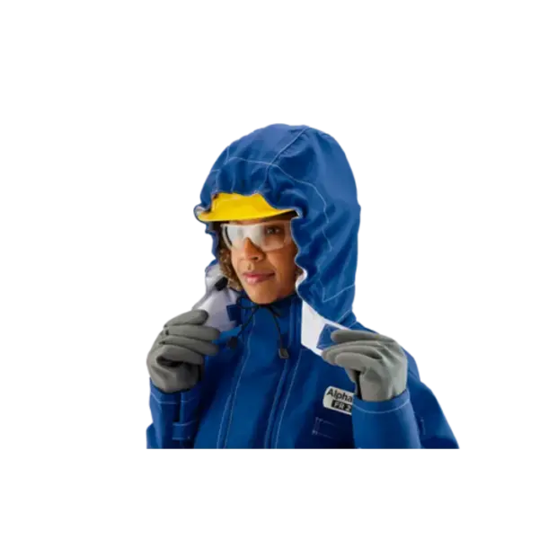 ALPHATEC BREATHABLE FR AND CHEMICAL RESISTANT RE-USABLE HOOD BLUE NOMEX