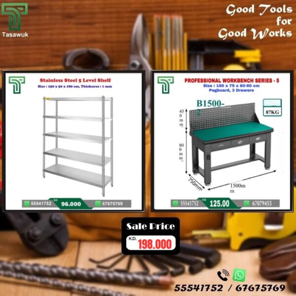 Save More on Workbench & Shelving Combos – 8