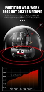 TEH Air Compressor 10 ltr with 1300W Silent Motor - Image 13