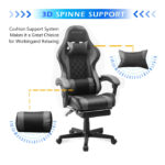 Gamax Gaming Chair with Linkage Function Armrest & Retactable Footrest (Gray) - Image 2