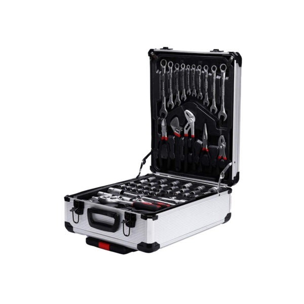 Tool Set 187 pcs/Professional Tool Set, Socket Spanner Set 1/4 Drive Metric Extension Bar with Aluminium Box