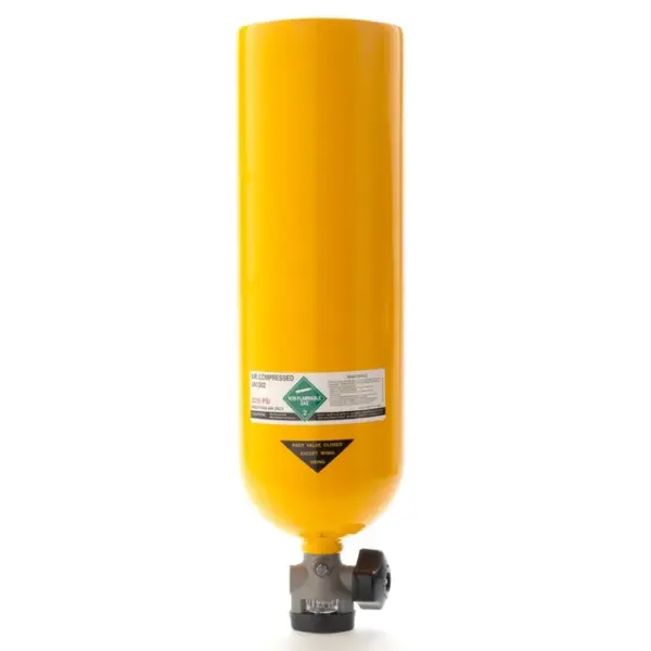 SCOTT SCBA Cylinder, Aluminum, Yellow, 30 min Duration, 2216 PSI - 804101-01